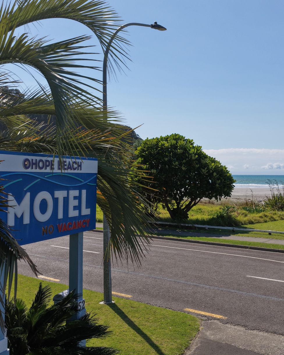 Wide beach near Ohope Beach Motel